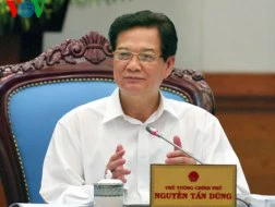 Thủ tướng Nguyễn Tấn Dũng phát biểu kết luận phiên họp Chính phủ thường kỳ tháng 7.