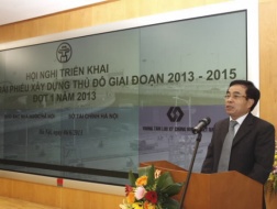 Ông Nguyễn Huy Tưởng, Phó Chủ tịch UBND Tp. Hà Nội phát biểu tại Hội nghị.