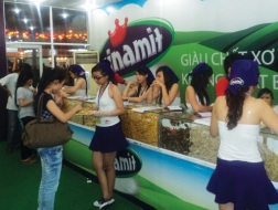 Thương hiệu Vinamit tại một hội chợ quốc tế