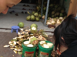 Dừa tẩy trắng độc hại
