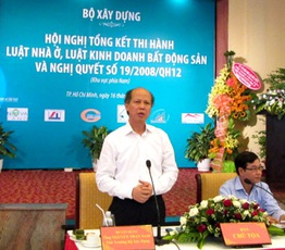 Thứ trưởng Bộ Xây dựng Nguyễn Trần Nam: Căn hộ nhỏ là phù hợp thực tế 