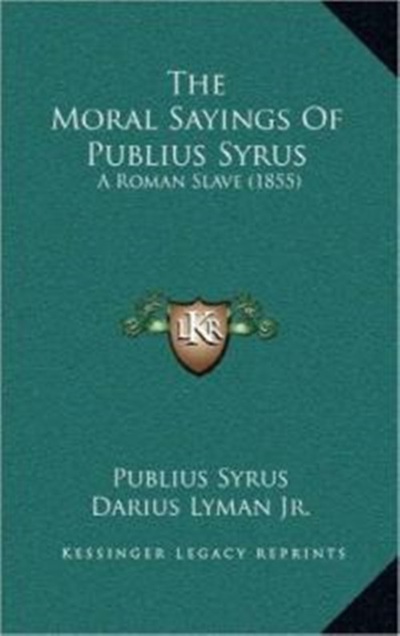 4. “Châm ngôn đạo đức của Publius Syrus"