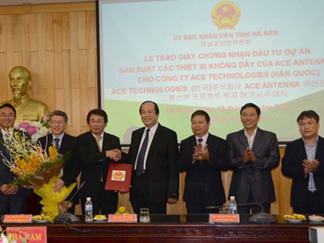 Tập đoàn công nghệ Ace Technologies đầu tư 60 triệu USD vào Hà Nam