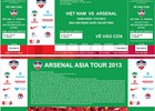 Vé xem Việt Nam - Arsenal cao nhất 1,5 triệu đồng