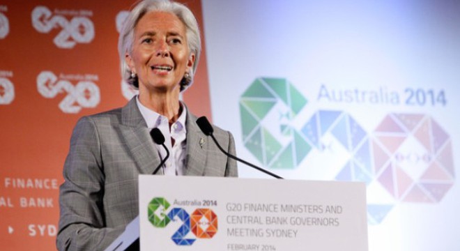 Giám đốc IMF phát biểu tại hội nghị G20 (Ảnh: Internet)
