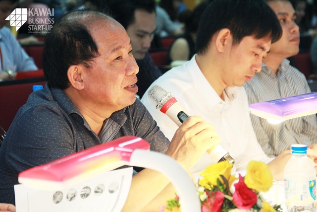  Ông Nguyễn Hồng Lam - Giám đốc Công ty Cổ phần Hồng Lam - với câu hỏi về việc áp dụng Ứng dụng mua sắm Buy+ cho chuỗi cửa hàng Hồng Lam.