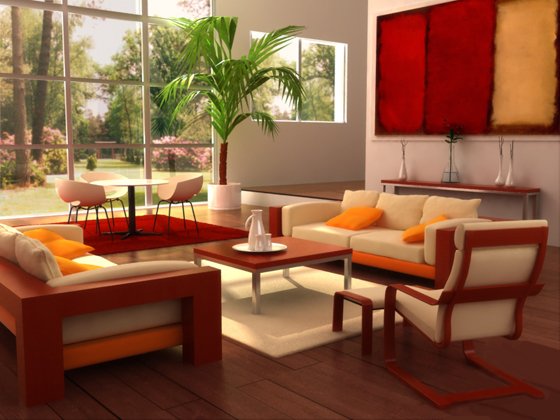 Một phòng khách vuông vắn là lựa chọn lý tưởng của gia chủ